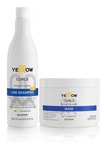 Shampoo+ Mascarilla Yellow Curls Rizos - mL a $105