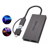 Adaptador Multi Telas Macbook M1 Notebook Usb C 3.0 Hdmi 4k