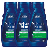 3 Pack Shampoo Selsun Blue Moisturizing 325ml C/u Importado