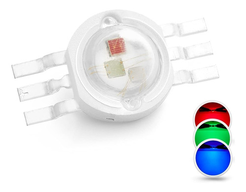 Led Rgb 9w 3v 6 Pines 3 Colores Chip Luz Potencia Chip