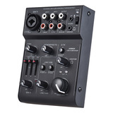 Age03 Mini Consola Mezcladora Mic-line De 5 Canales Con Usb