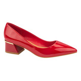 Zapato Tipo Ballerina De Dama Vi Line Fashion 0515 En Rojo