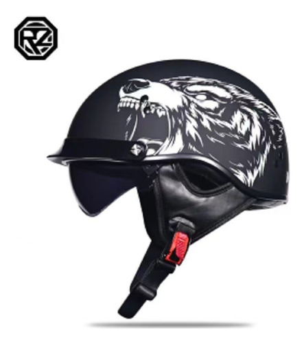 Mitad Plana De Moto Con Visera Abatible Para Cruiser Chopper