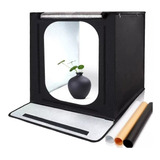 Kit Maleta Portatil Mini Estudio Still 40x40 Com Led