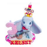 Cake Topper Dumb Elefante Vela Pasta Francesa Pastel