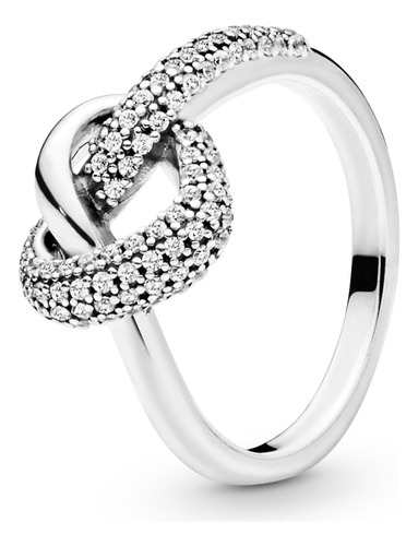 Anillo Pandora Corazones Anudados Brillantes