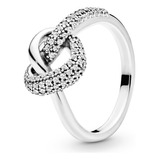 Anillo Pandora Corazones Anudados Brillantes