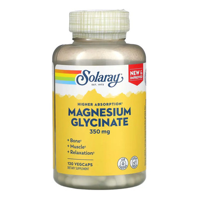 Solaray Glicinato De Magnesio 350mg 120 Capsulas | MercadoLibre