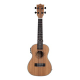 Bamboo Ukelele Tenor Con Ecualizador Y Funda