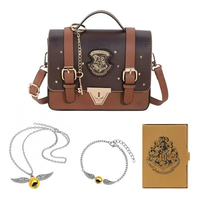 Bolsa Bandolera Harry Potter Mujer Vinipiel Marrón 21x16 cm | Envío gratis