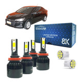 Kit 4 Lampadas Super Led 8000k Onix Plus Lt/ltz 2020/...