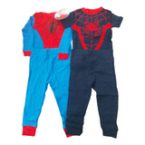 Set 4 Pz 2 Pijamas Para Niño Spiderman Hombre Araña Ropa Nva