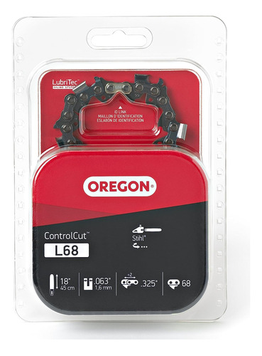 Cadena De Motosierra Oregon L68 Barra 18  Paso .325 68 Links