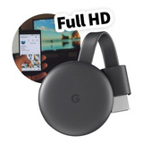 O Google Chromecast 3rd Full Hd Converte Tv Em Aplicativos De Smart Tv Carbon Color