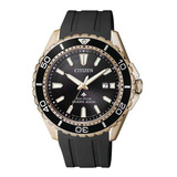 Reloj Citizen Promaster Bn019317e Hombre Color De La Malla Negro Color Del Bisel Dorado Color Del Fondo Negro