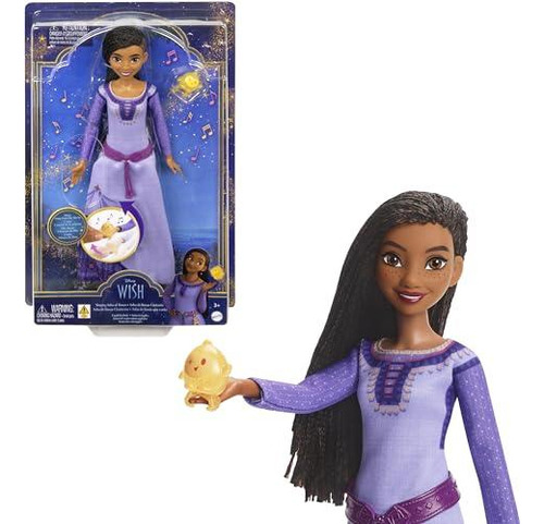 Muñeca Mattel Asha Of Rosas Wish Disney Artículada Con