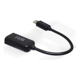 Cabo Adaptador Otg Tipo-c Para Usb 2.0 P/ Samsung 15cm Preto