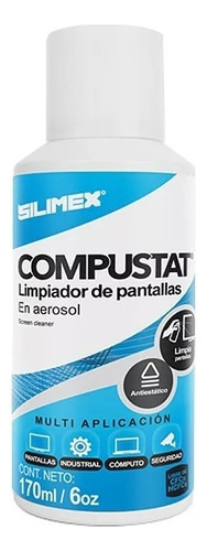 Limpiador De Pantallas Silimex Compustat Antiestatico 170ml