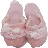 Chinelo De Quarto Infantil - Penopano - Rosa Com Guipir