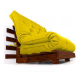 Sofá Cama Casal Futon Tokio Amarelo Acquablock 