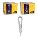 Clip Para Tintoreria Transparentes 2 Cajas = 2000pzas