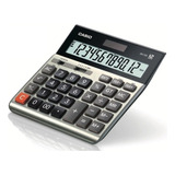 Calculadora Casio Dh-120 Solar Escritorio Display Grande Color Gris Y Negro