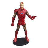 Boneco Homem De Ferro Estátua Iron Man Resina Promoção 22cm