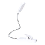 Lámpara De Lectura Recargable Usb Clip Flexible Luz Nocturna