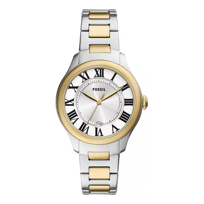 Reloj Para Mujer Es5396 Gilmore De Acero Inoxidable Fossil Correa Dorado\u002FPlateado Bisel Dorado Fondo Plateado | Meses sin interés