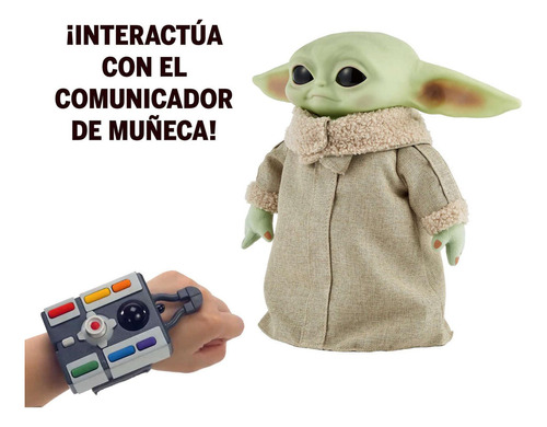 Baby Yoda Grogu Mattel Animatronico A Control Remoto