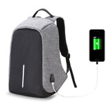 Mochila Antirrobo Urbana Porta Notebook Puerto Usb 45cm C