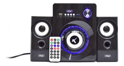 Caixa De Som Cartão/pen Drive/controle 16w Subwoofer Knup Kp