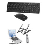 Kit Teclado + Mouse E Suporte Para Notebook Samsung 
