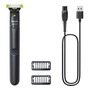 Aparador De Pelos Philips Oneblade Qp1424/10 Na Cor Cinza Chumbo -