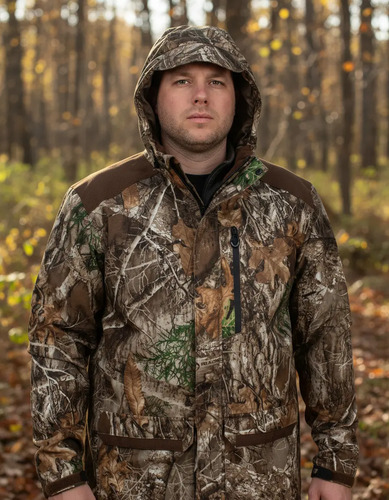 Chamarra Realtree Ligera Camuflaje Edge Cacería/pesca
