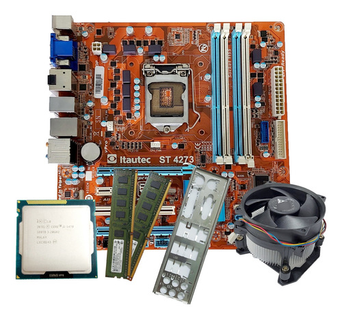 Kit Placa Mãe 1155 St 4273 + Intel I5-3470 + 4gb Ram Ddr3