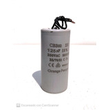 Capacitor 125mfd De Trabajo 125uf 250v Redondo Con Cable