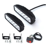 Par Exploradoras Barra Led Carro O Moto 6000k  + Swich