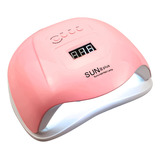 Cabine Sun X Plus Led Uv 120w Hibrida Acrigel Unha Gel Cor Rosa 110v/220v