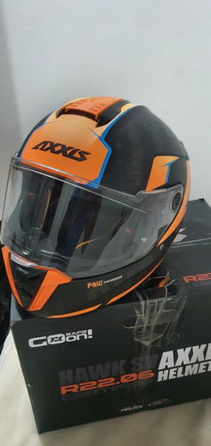 Casco Axxis Hawk Sv Evo Daytona Paw Doble Visor 