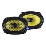 Bocinas 6x9puLG Audiolabs Adl-f69sq 2vias 750w Cono De Fibra Color Amarillo