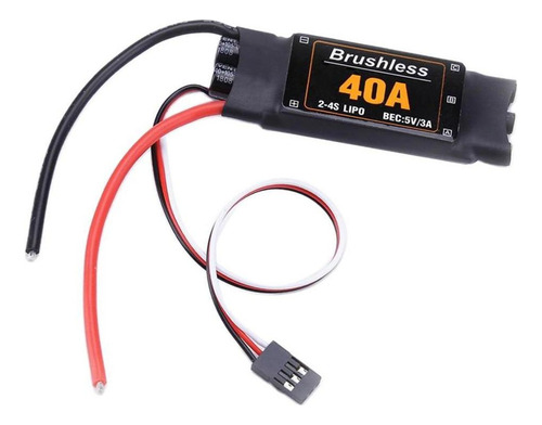 2-4s Lipo 40a Esc Sin Escobillas Para Piezas De Aviones No