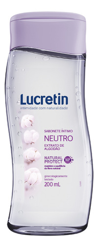 Sabonete Líquido Íntimo Lucretin Neutro 200ml