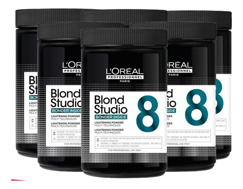 Polvo Decolorante  Blond Studio 8  L´oreal Pack X 6 Unidades