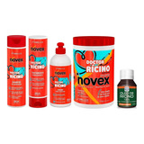 Kit Novex Doctor Rícino Óleo De Rícino Shampoo Crescimento