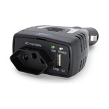 Tomada Para Carro Inversor 12v 110v 75w Tensao Usb Carregado