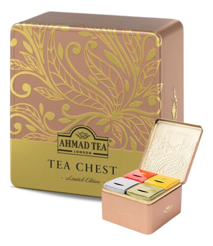 Variedad Té Ahmad Premium Tea Chest -caja Metálica 40 Sobres