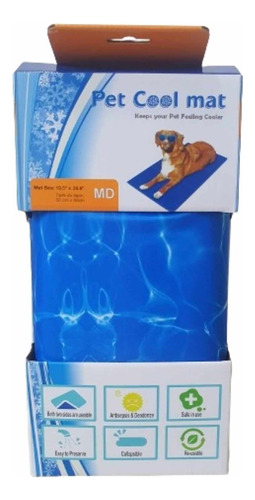Tapete Gelado Refrescante Azul Pet Cool Mat - Médio