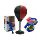 Pera De Boxeo Puching Ball Box + Guantes + Inflador Niños 