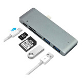 Adaptador Usb C A Usb 3.0 5gbps Lector Memoria 5en1 Macbook 